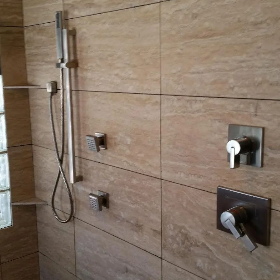 Shower fixture installation for Water Heater Replacement in Cinco Ranch